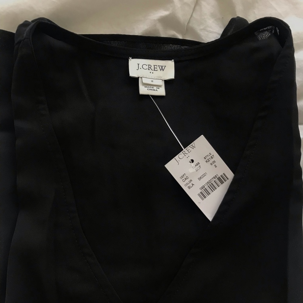 JCrew Ruffle Sleeve Top